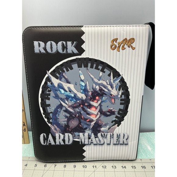 Rock Card Master Zipper Binder Album Dragon Art Storage Holder - Picture 3 of 7
